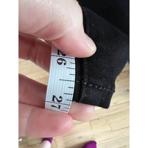 J.Crew Black Essential Straight Leg Jeans Women's 28 Flawed Dark Wash Denim - Picture 8 of 13